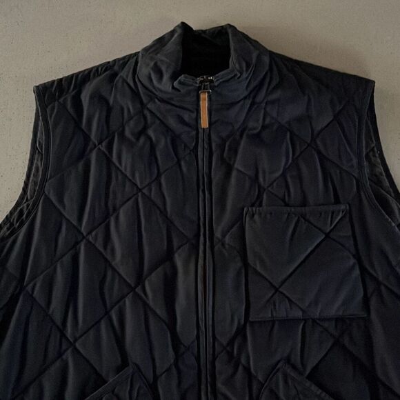 J. Crew Navy Diamond Quilted Sussex Primaloft Vest Mens M - Picture 1 of 8